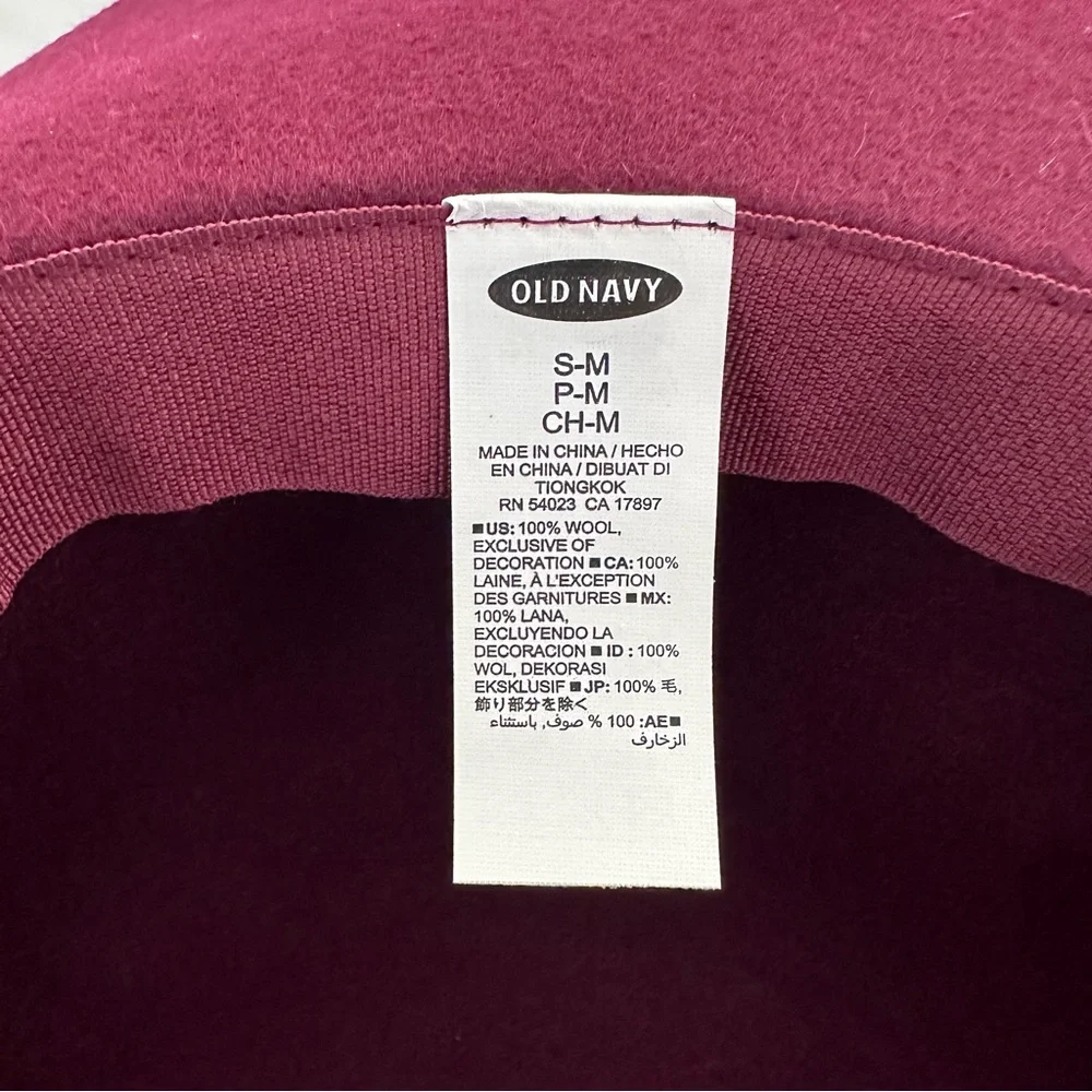 Old Navy wide brim felt fedora festival hat NEW WITH TAG